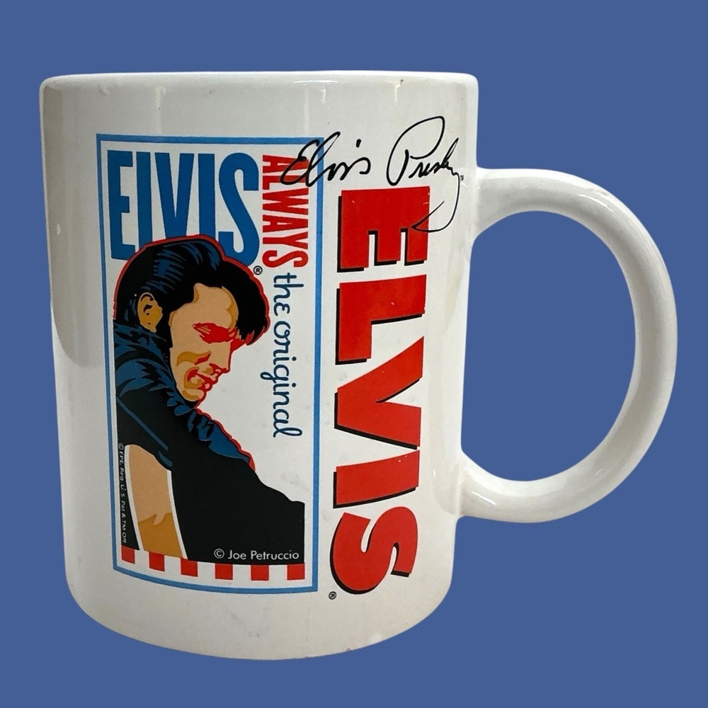 Vintage Elvis Presley Mug with Signature 12 oz Coffee Tea White 2010 Collectible - Picture 16 of 16